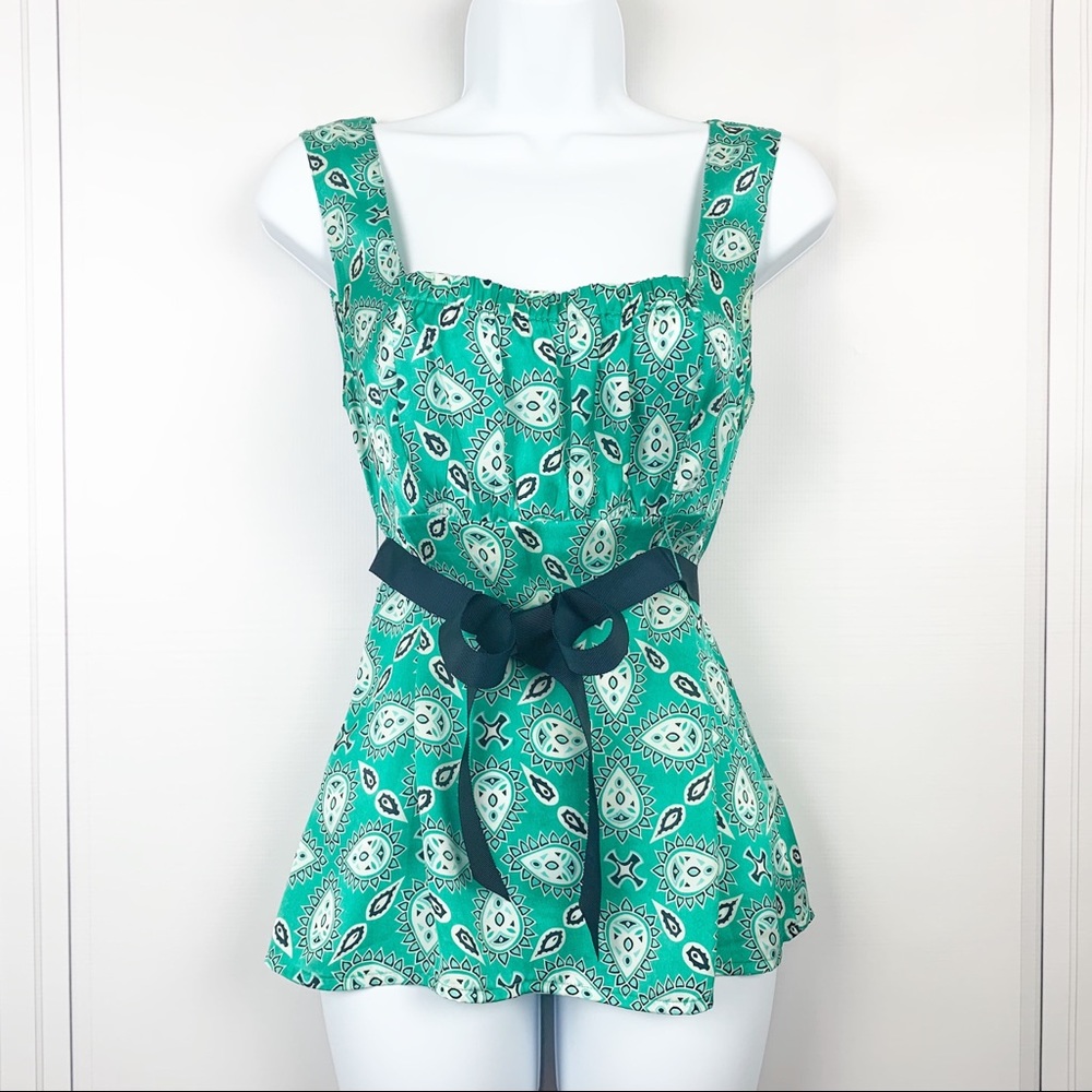 LOFT | Ann Taylor Paisley Sleeveless Blouse Sz. 2